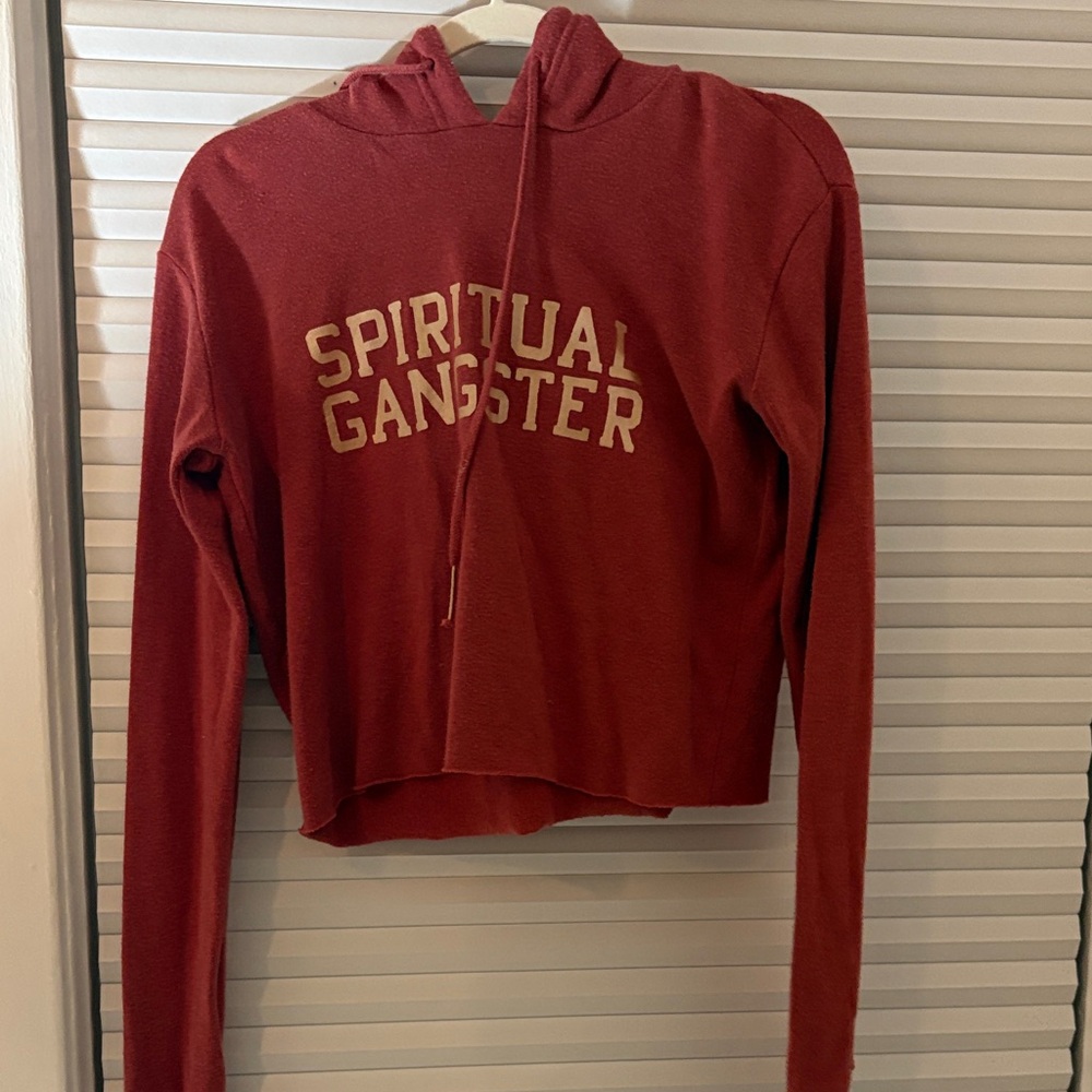 Spiritual Gangster Burgundy Hoodie